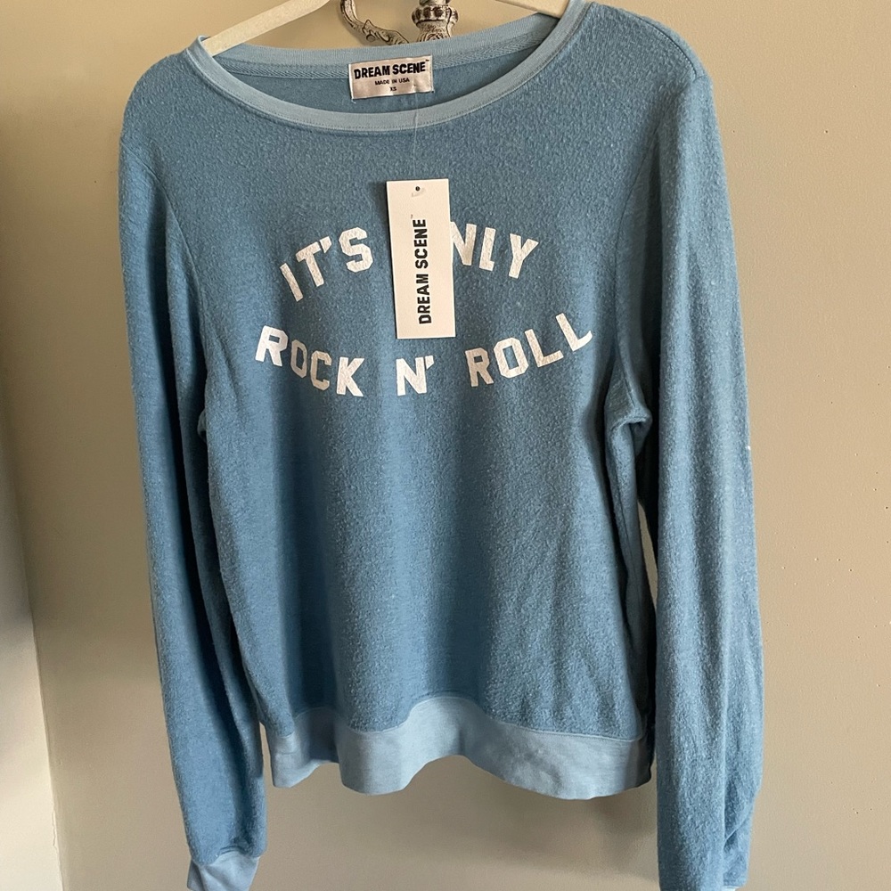 NWT Dream Scene by Wildfox Rock n Roll BBJ XS Sweater
